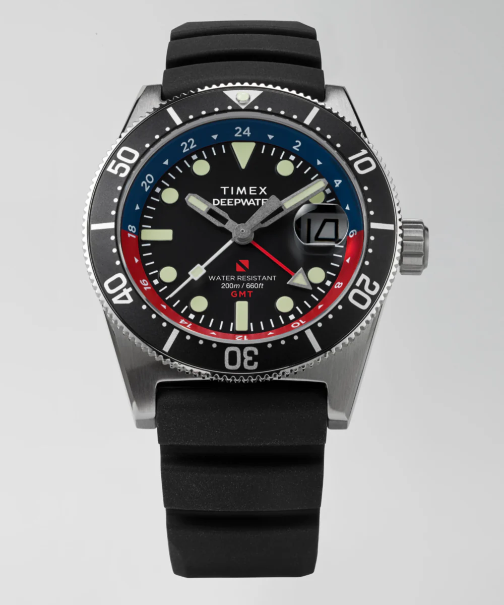 Deepwater Reef 200 GMT 41mm Synthetic Rubber Strap Watch - Image 10