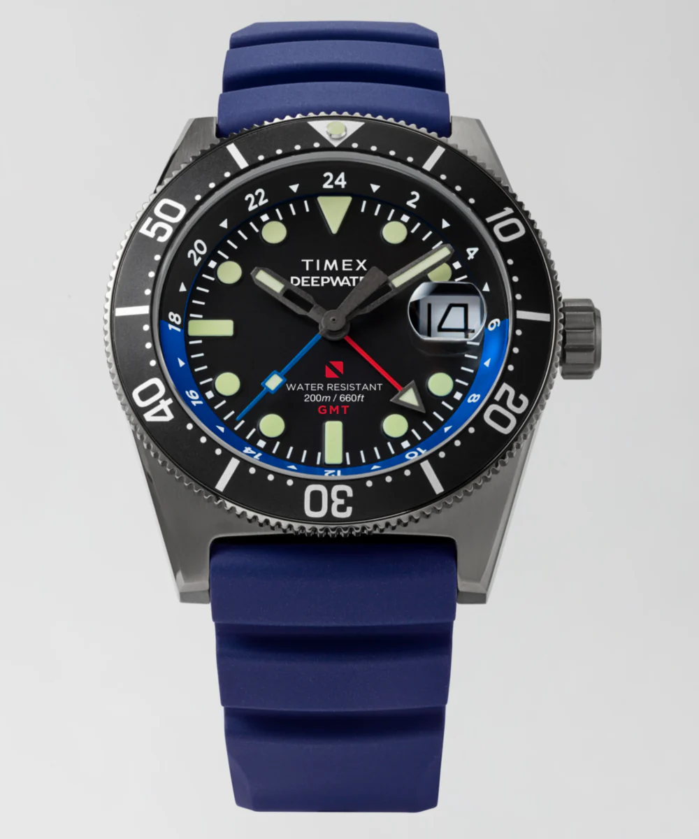 Deepwater Reef 200 GMT 41mm Synthetic Rubber Strap Watch - Image 7