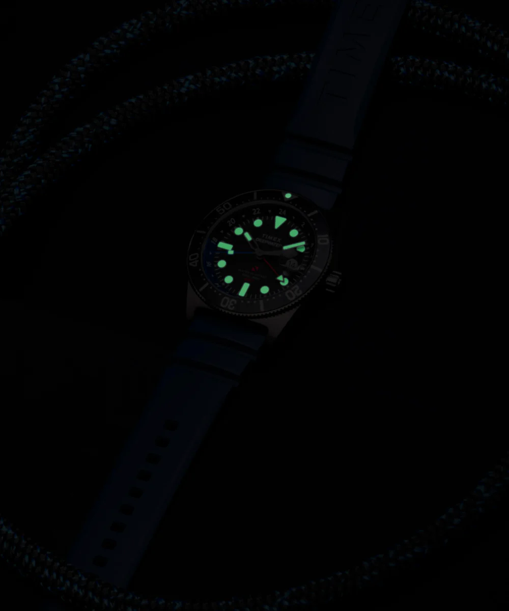 Deepwater Reef 200 GMT 41mm Synthetic Rubber Strap Watch - Image 8