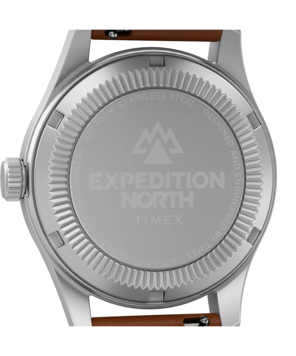 Expedition Field Post Solar 36mm Eco-Friendly Leather Strap Watch - Image 4