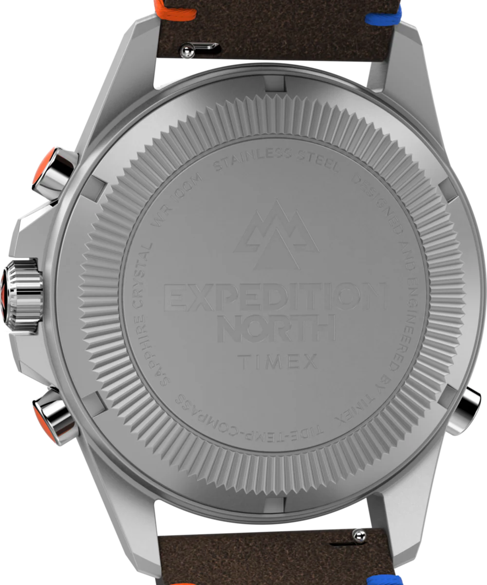 Expedition Tide-Temp-Compass 43mm Eco-Friendly Leather Strap Watch - Image 4