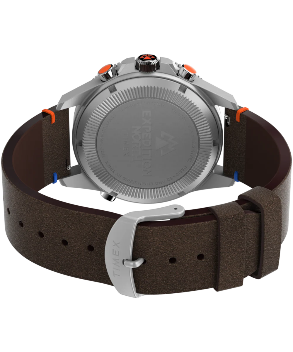 Expedition Tide-Temp-Compass 43mm Eco-Friendly Leather Strap Watch - Image 5