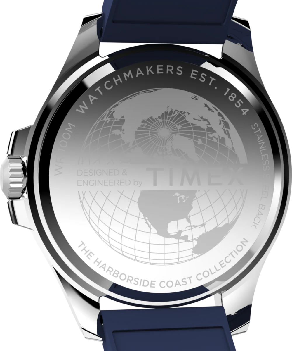 Harborside Coast 44mm Synthetic Rubber Strap Watch - Image 5