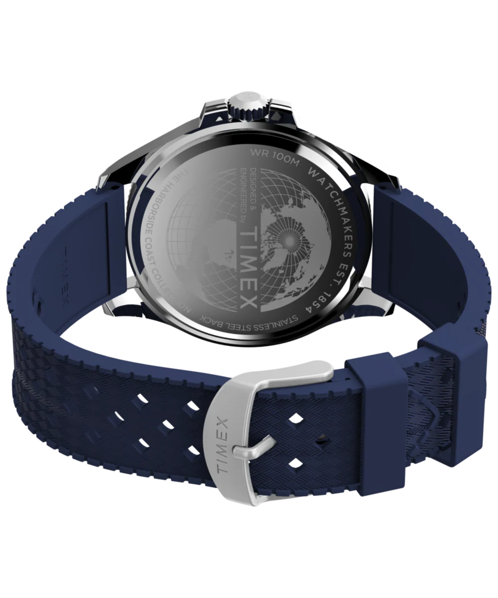 Harborside Coast 44mm Synthetic Rubber Strap Watch - Image 6