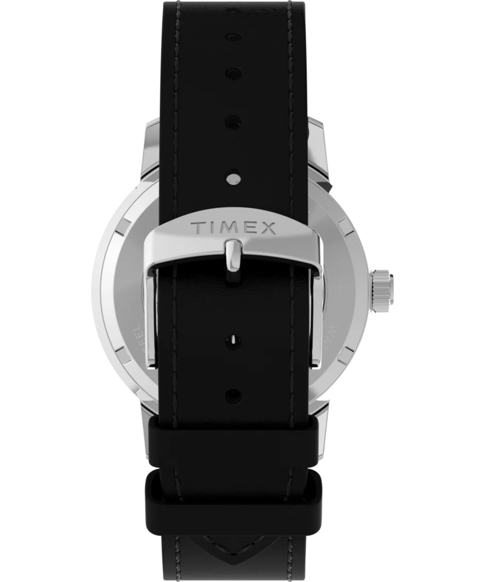 Marlin® Automatic 40mm Leather Strap Watch - Image 3