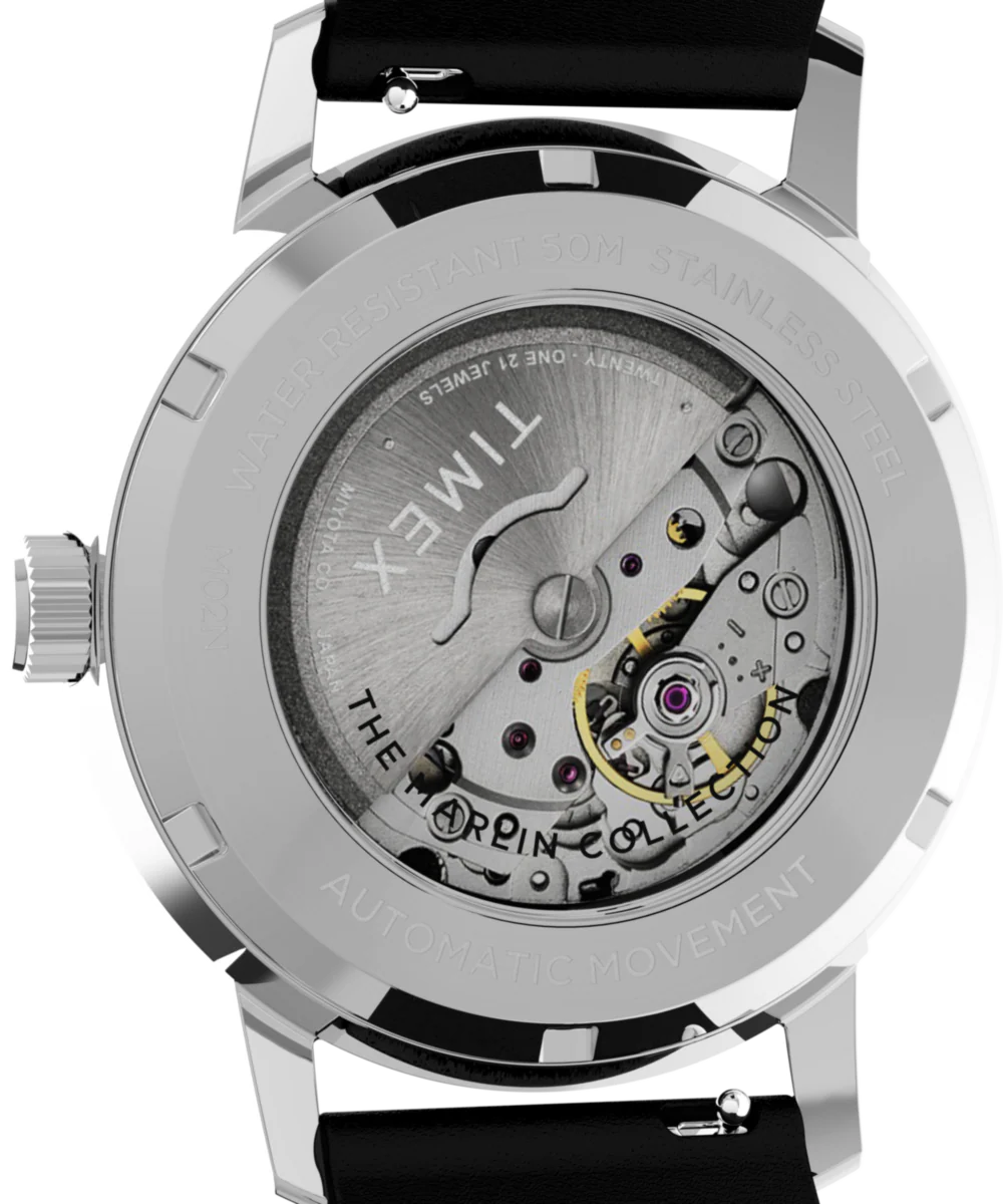 Marlin® Automatic 40mm Leather Strap Watch - Image 4