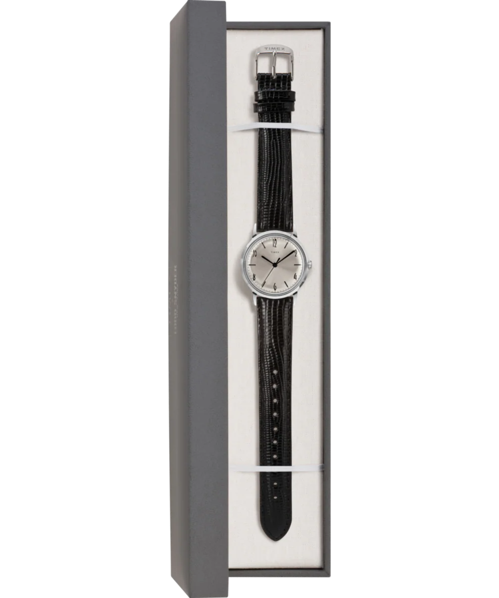 Marlin® Hand-Wound 34mm Leather Strap Watch - Image 3