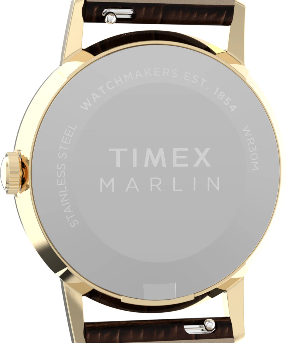 Marlin® Quartz 34mm Leather Strap Watch - Image 5