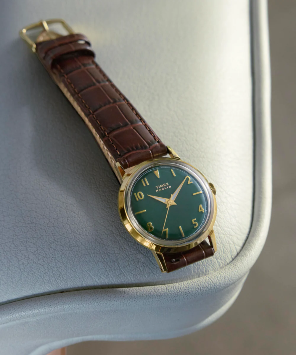 Marlin® Quartz 34mm Leather Strap Watch - Image 8