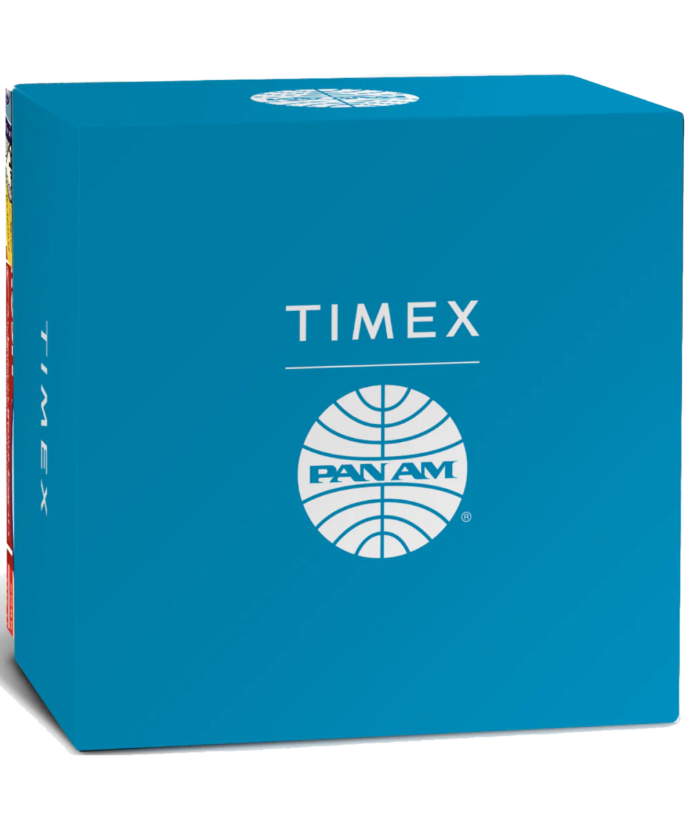 Pan Am x Timex Chronograph 42mm Leather Strap Watch - Image 7