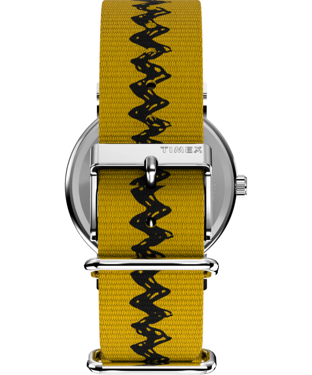 Peanuts® x Timex Charlie Brown 38mm Fabric Strap Watch - Image 3