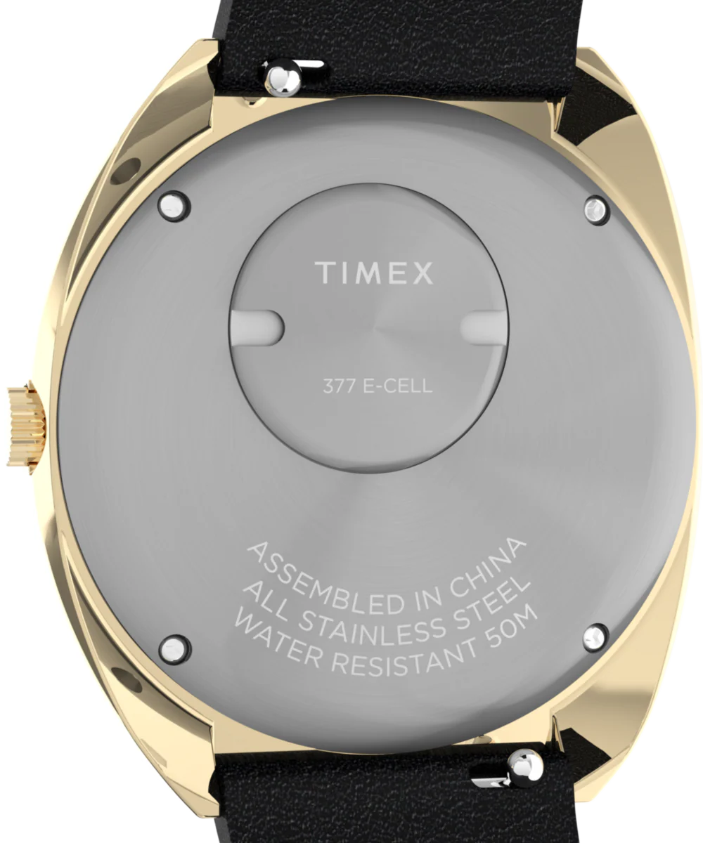 Q Timex 1972 Reissue 39mm Leather Strap Watch - Image 4