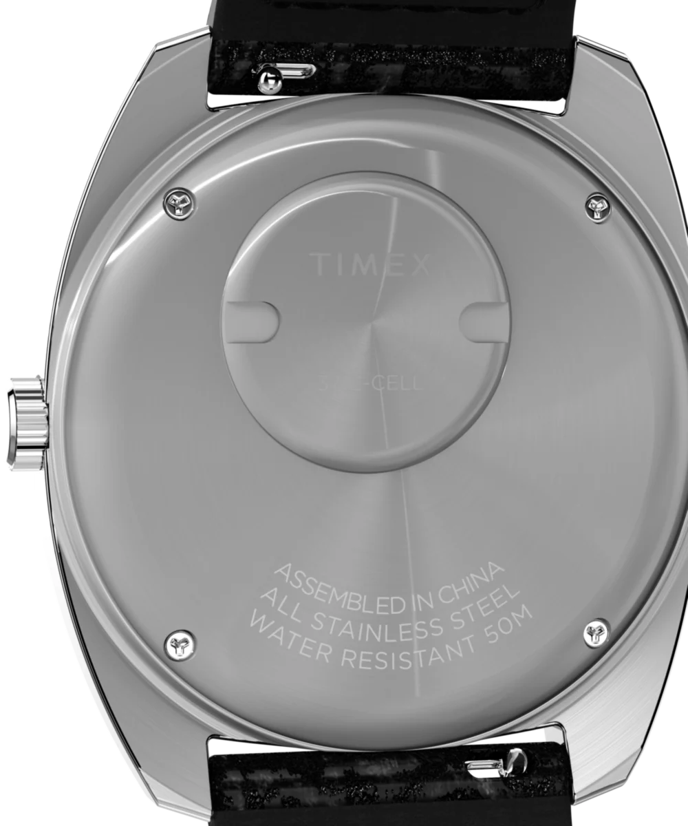 Q Timex 1978 Day/Date 37.5mm Leather Strap Watch - Image 4