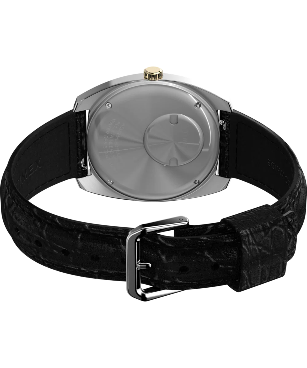 Q Timex® 1978 Day/Date 37.5mm Leather Strap Watch - Image 6