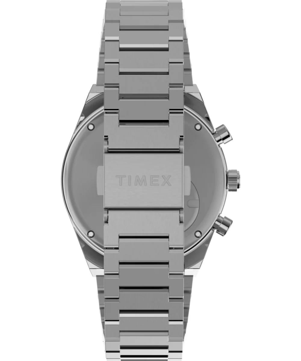 Q Timex Falcon Eye Chronograph 40mm Stainless Steel Bracelet Watch - Image 3