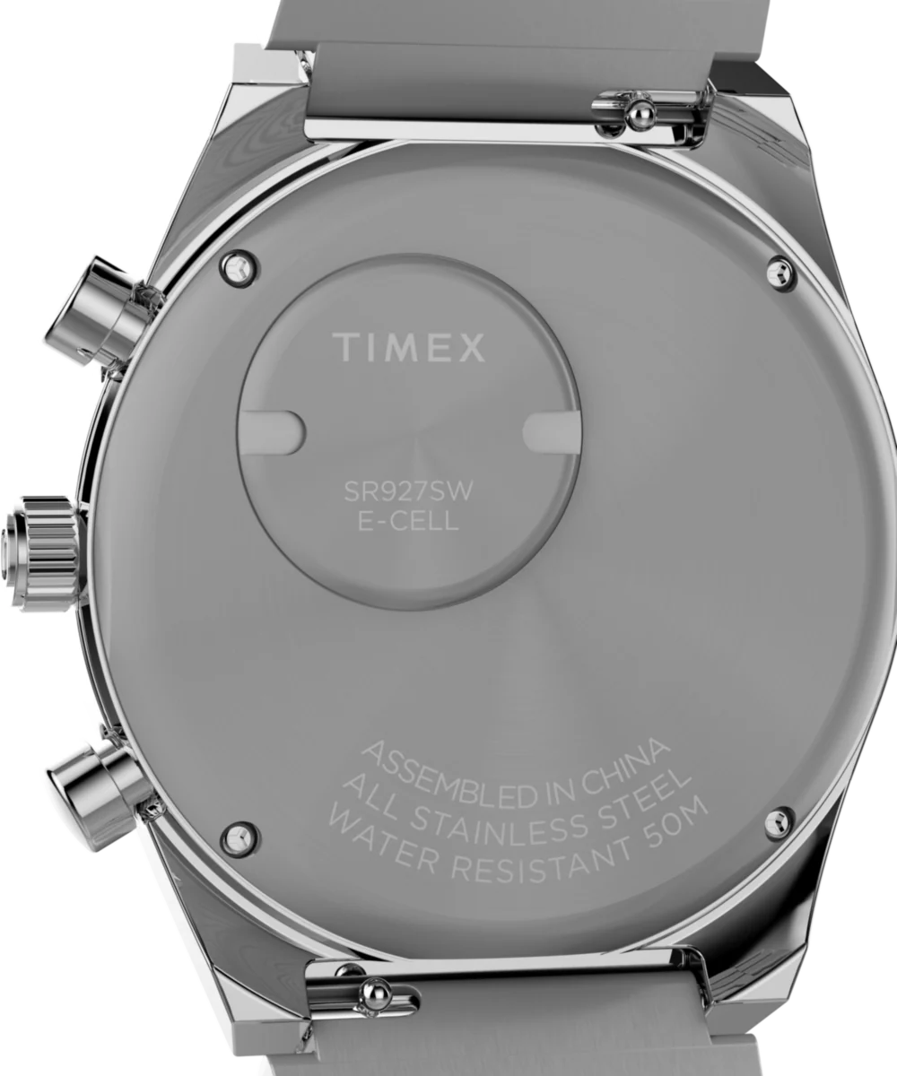 Q Timex Falcon Eye Chronograph 40mm Stainless Steel Bracelet Watch - Image 4