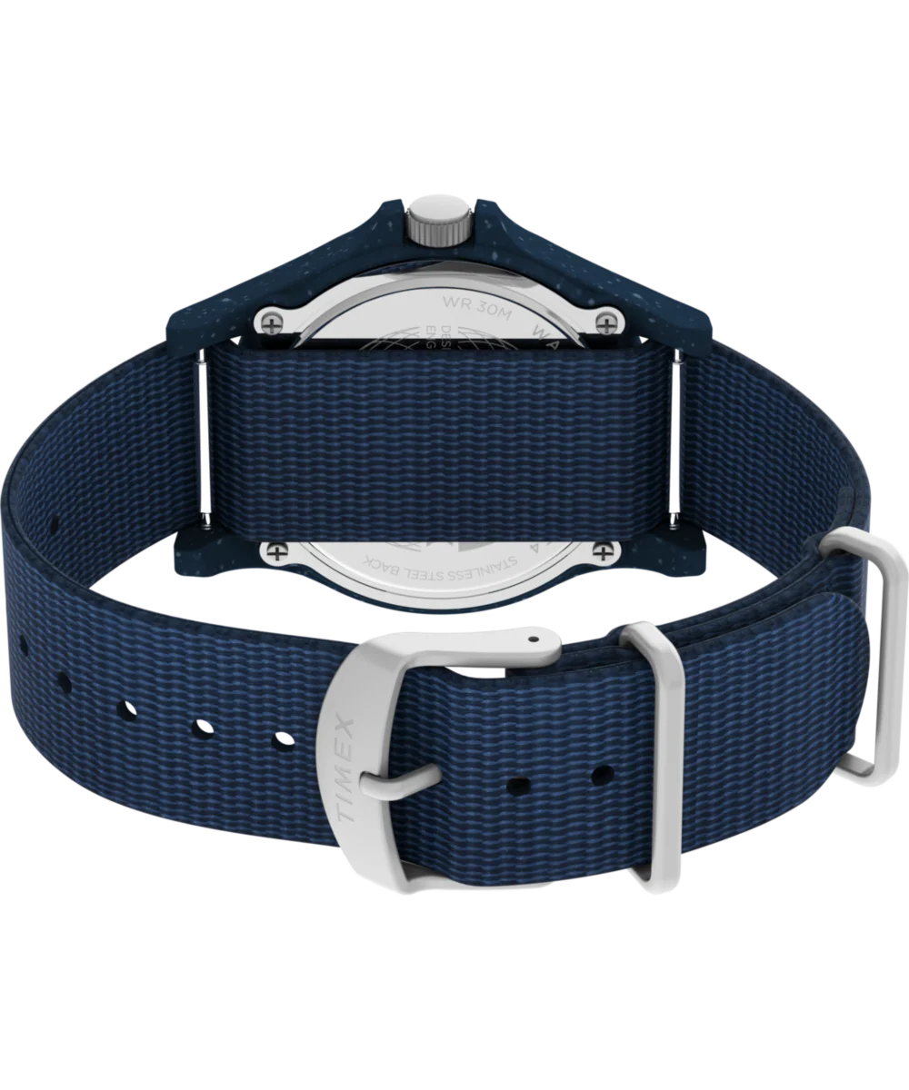 Reclaim Ocean 40mm Recycled Fabric Strap Watch - Image 5