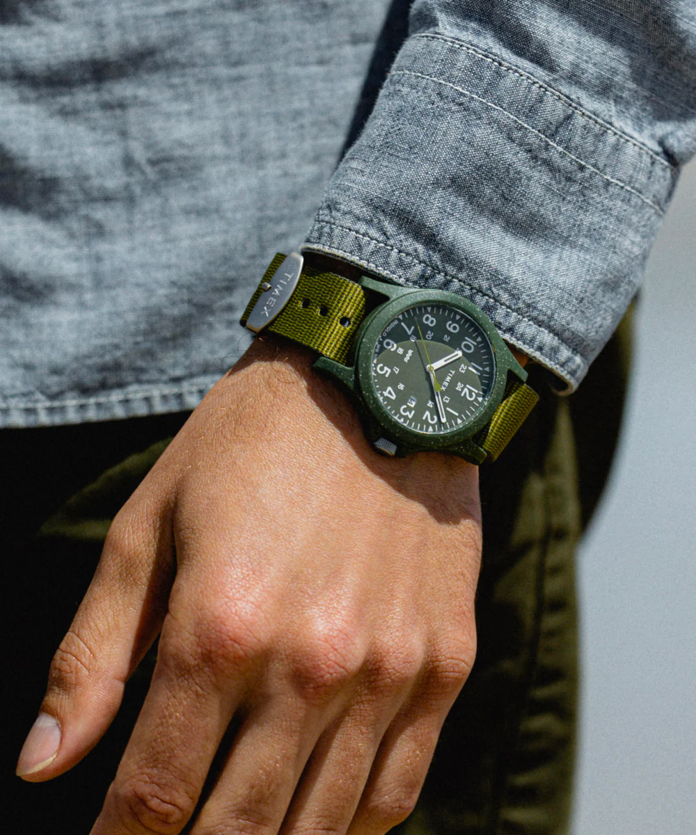 Reclaim Ocean 40mm Recycled Fabric Strap Watch - Image 4