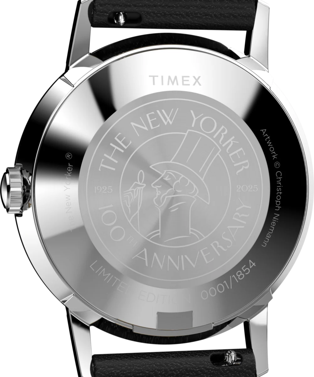 Timex | The New Yorker Marlin® Hand-Wound 34mm Leather Strap Watch - Image 4