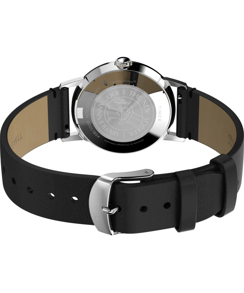 Timex | The New Yorker Marlin® Hand-Wound 34mm Leather Strap Watch - Image 5