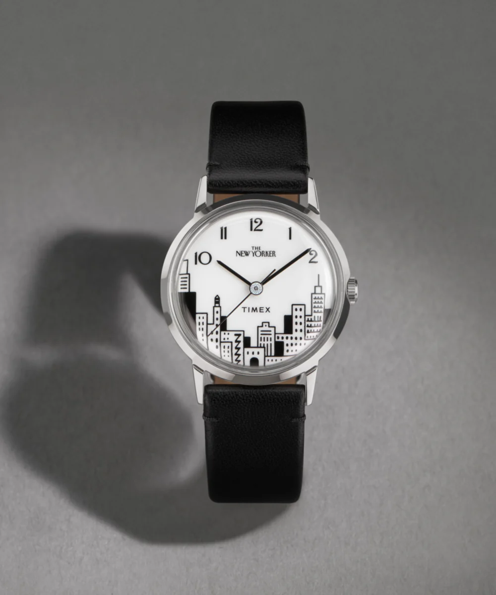 Timex | The New Yorker Marlin® Hand-Wound 34mm Leather Strap Watch - Image 7