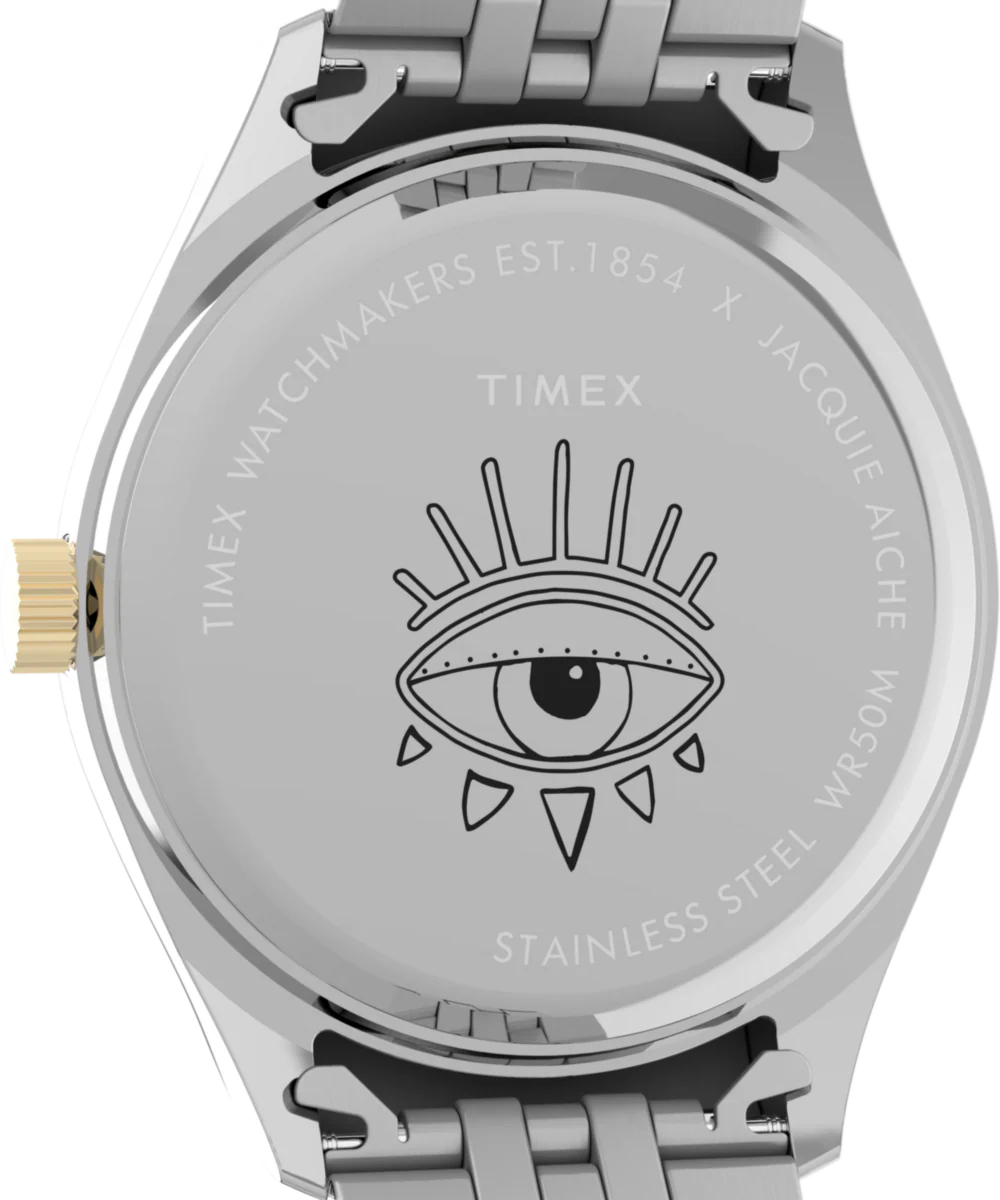 Timex x Jacquie Aiche Musings 36mm Stainless Steel Bracelet Watch - Image 5