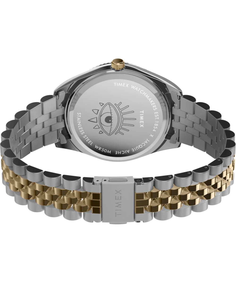 Timex x Jacquie Aiche Musings 36mm Stainless Steel Bracelet Watch - Image 6