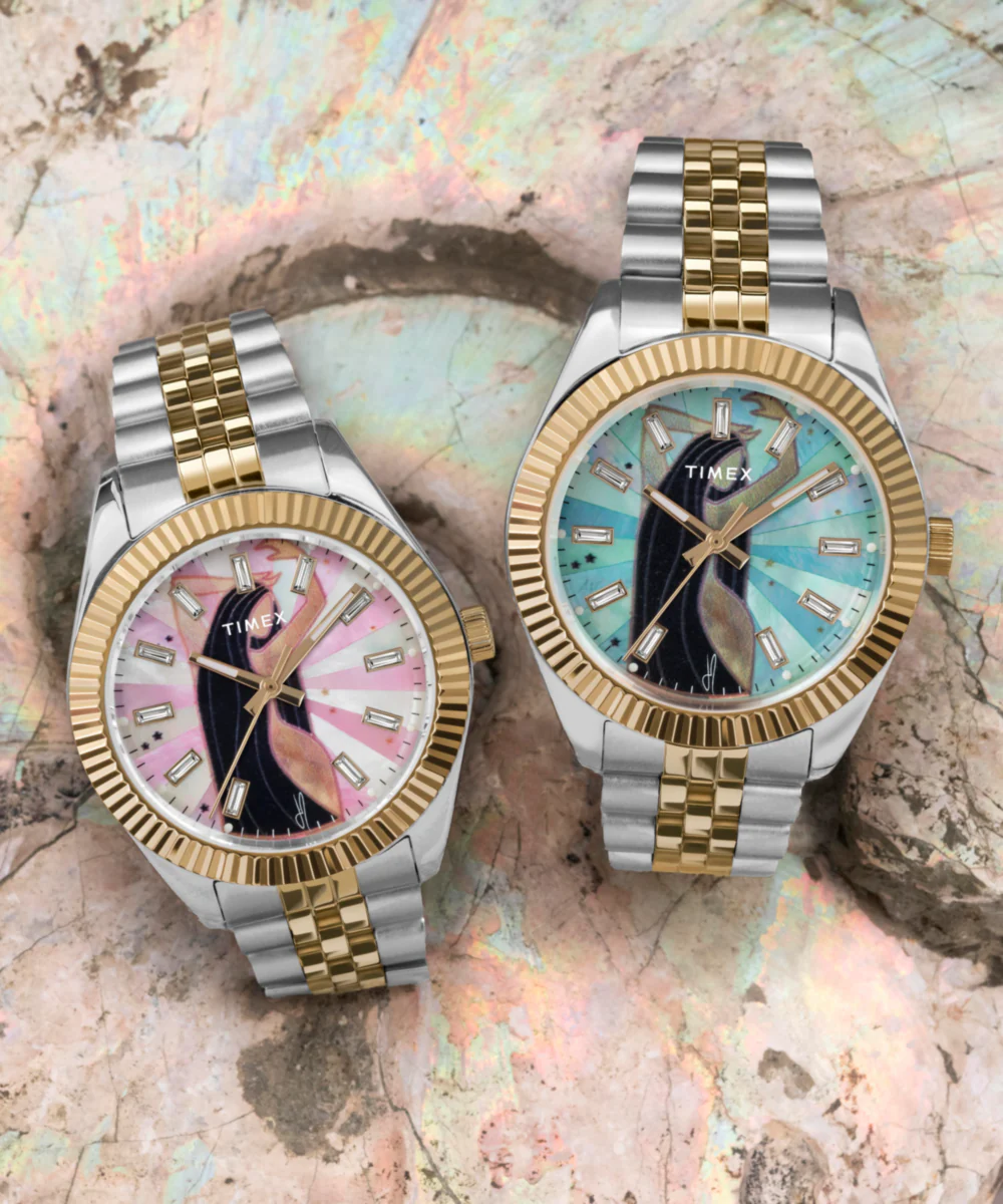 Timex x Jacquie Aiche Musings 36mm Stainless Steel Bracelet Watch - Image 8