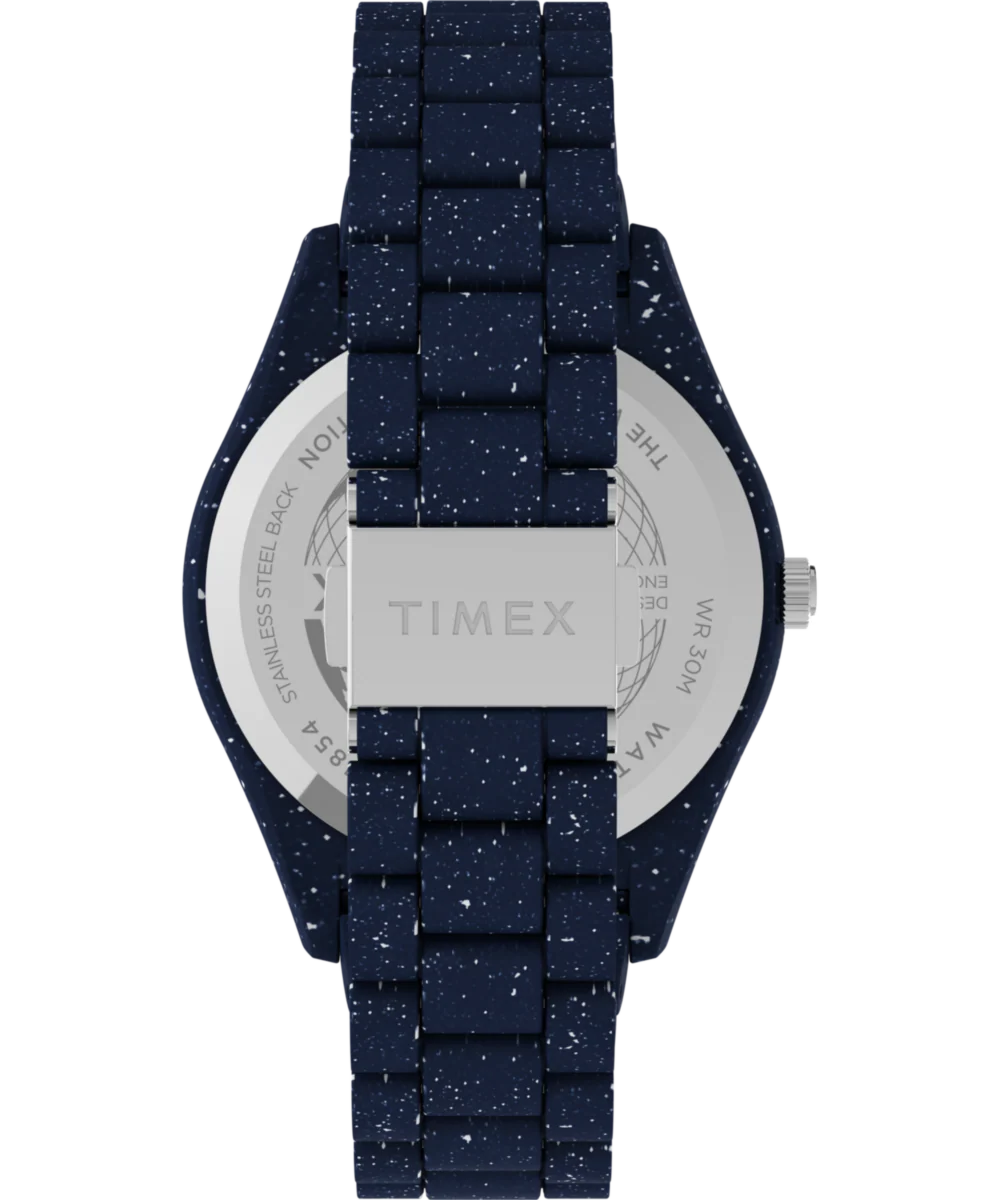 Waste More Time Watch Timex Legacy Ocean 42mm with Recycled Plastic Bracelet - Image 3
