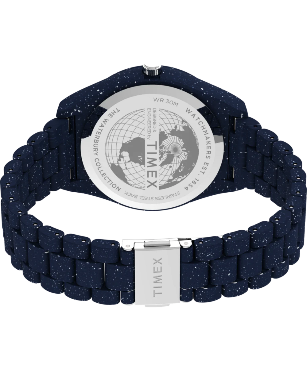 Waste More Time Watch Timex Legacy Ocean 42mm with Recycled Plastic Bracelet - Image 5