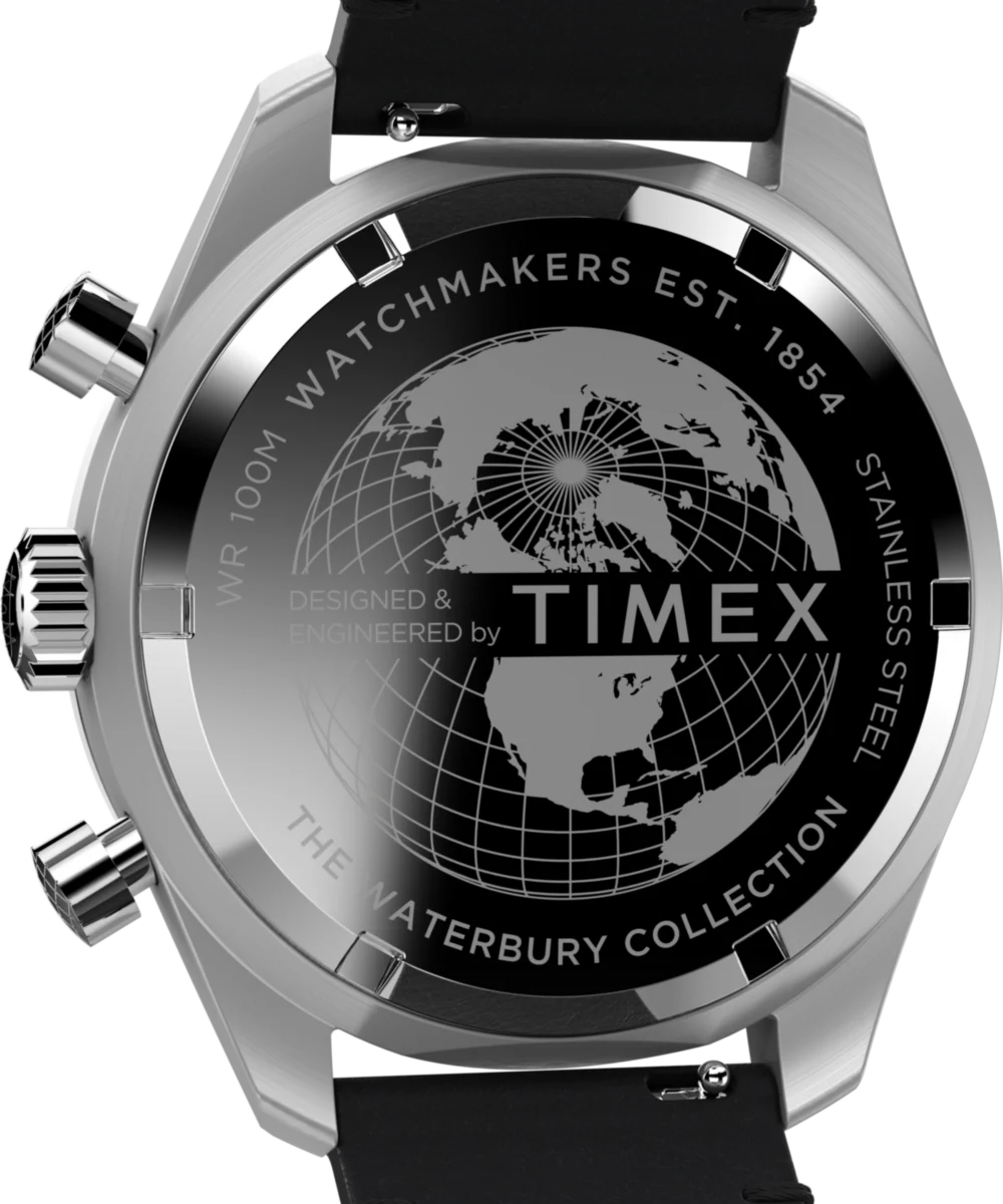 Waterbury Chronograph 41mm Leather Strap Watch - Image 4