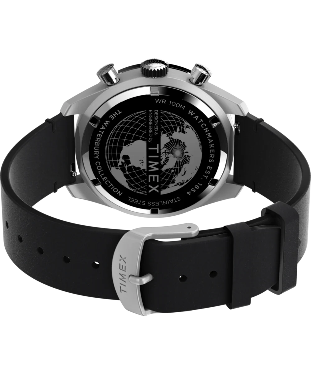 Waterbury Chronograph 41mm Leather Strap Watch - Image 5