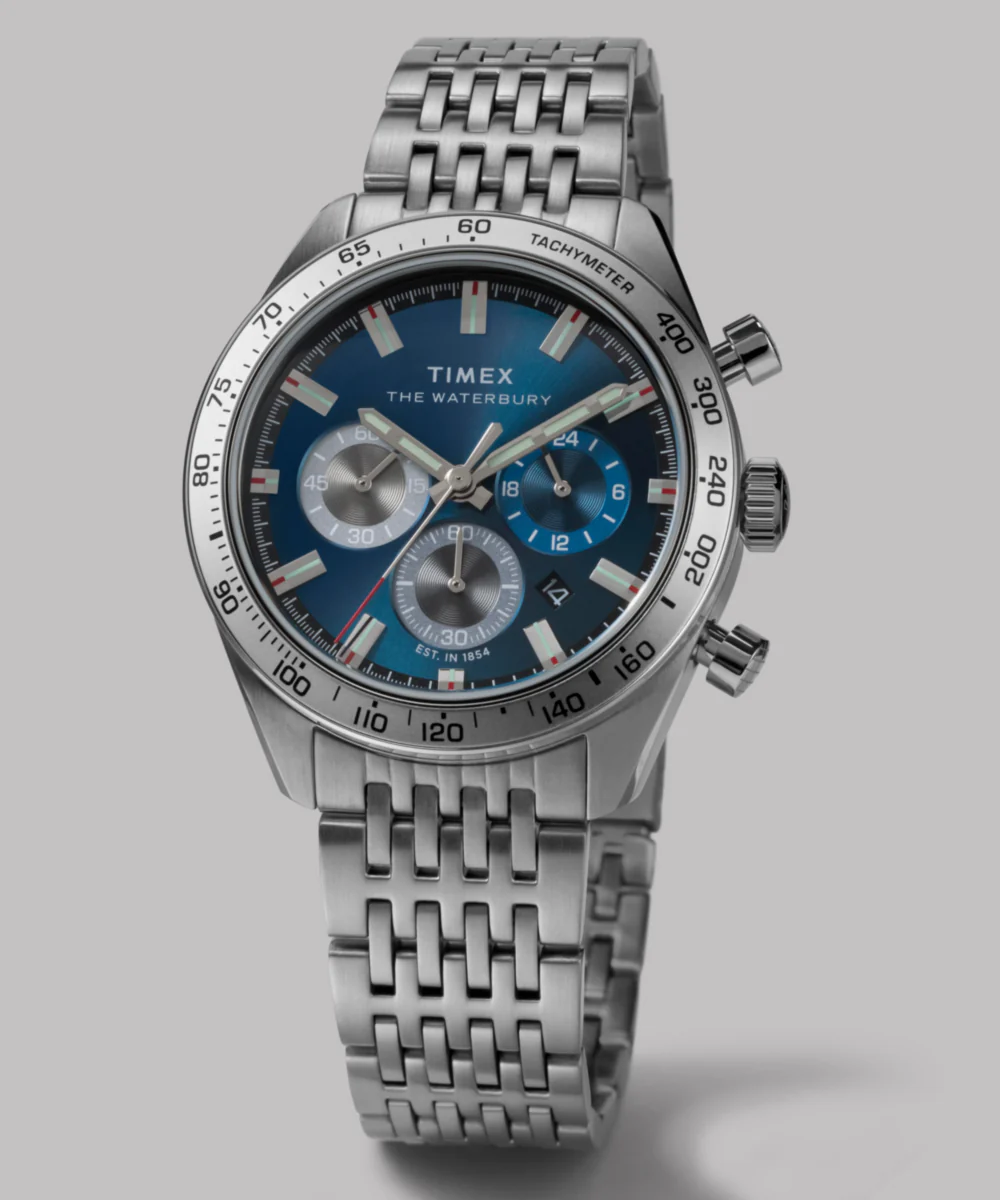 Waterbury Traditional Chronograph 41mm Stainless Steel Bracelet Watch - Image 8