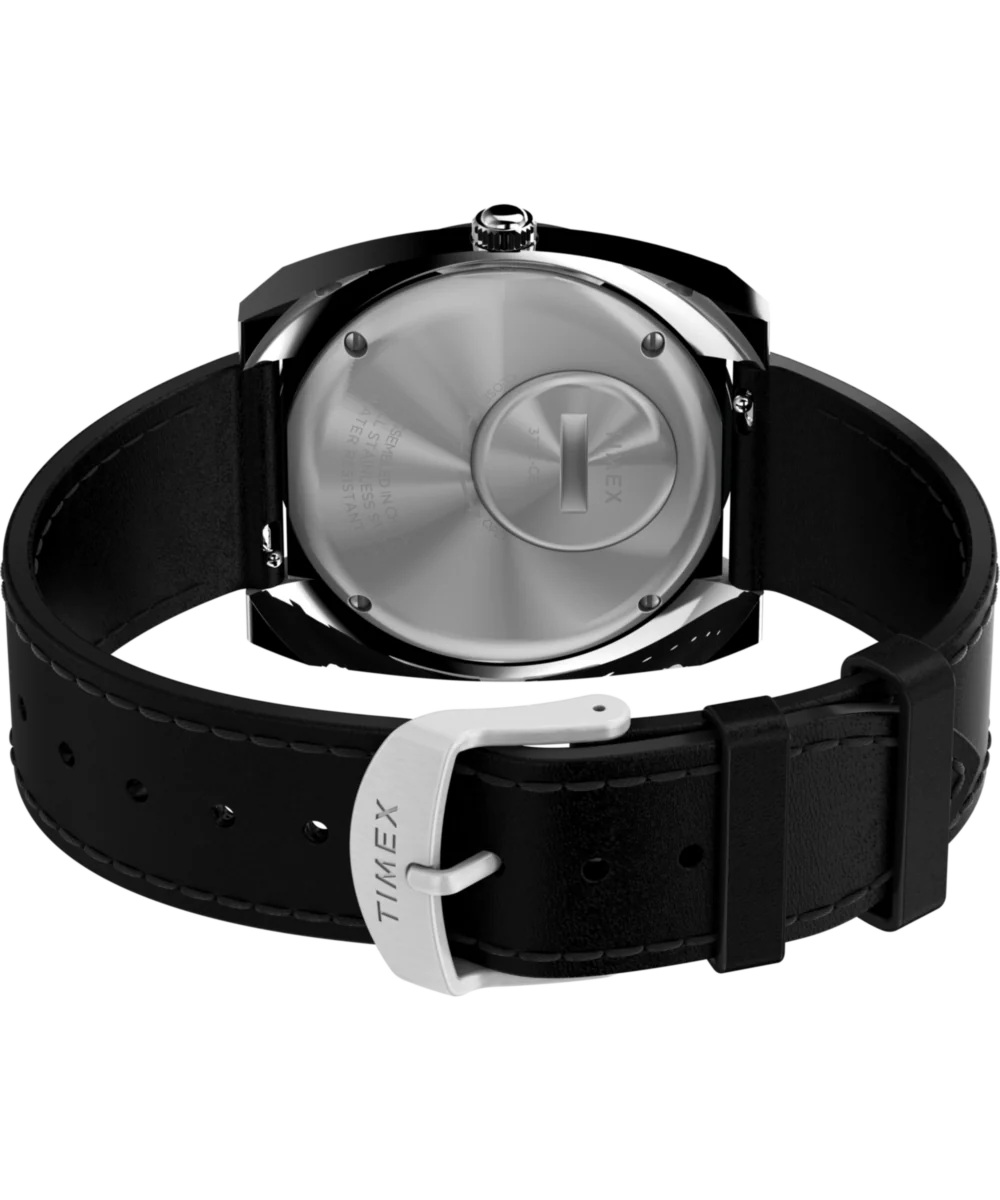 World Time Reissue 39mm Leather Strap Watch - Image 5